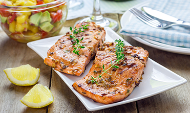 King salmon fillet