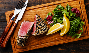 Sashimi-grade ahi tuna